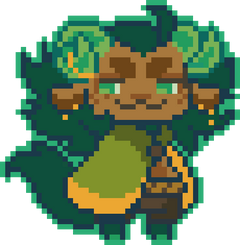 Pixel art of my fursona again, the regular version not the one with the computer monitor.