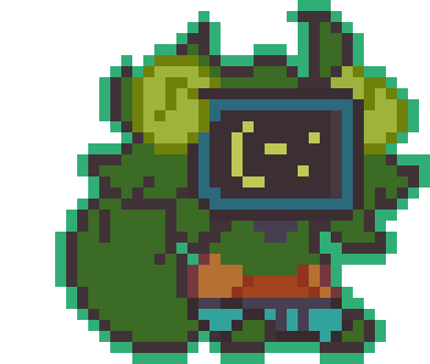Pixel art of my fursona again, the regular version not the one with the computer monitor.